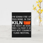 Ttery Ceramics Artist Tter Clay Funny Humor C  Kaart (Gele Bloem)