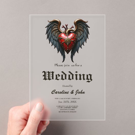 TThe pulsating heart of mechanics, Acryl Uitnodigingen (Insitu (Draagbaar))