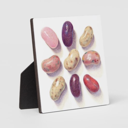 TTIC TAC TOE BEANS 5,25 X5,25" Plaque Fotoplaat (Voorkant)