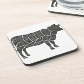 Ttle Butcher Chart Bier Onderzetter (Linkerzijde)