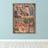 TtoB De Israëlieten uit Egypte Canvas Afdruk (Insitu (Houten vloer))