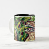 tTrex Tweekleurige Koffiemok (Voorkant links)