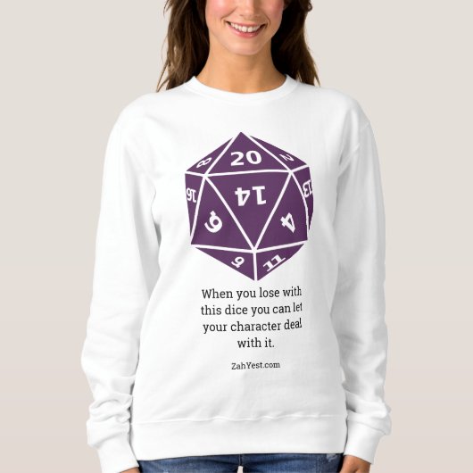 TTRPG Tabletop RPG Gamer d20 T-Shirt (Voorkant)