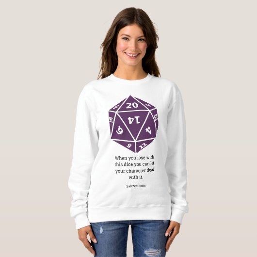 TTRPG Tabletop RPG Gamer d20 T-Shirt (Voorkant volledig)
