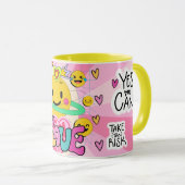 ttruste the prosesse Retro Smile  Mok (Voorkant rechts)