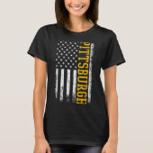 Ttsburgh Usa Flag Patriotic American From Ttsburgh T-shirt (Voorkant)