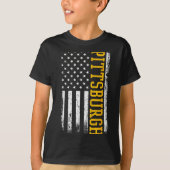 Ttsburgh Usa Flag Patriotic American From Ttsburgh T-shirt (Voorkant)