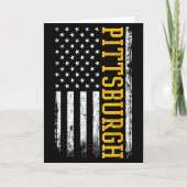 Ttsburgh Usa Vlag Patriottische Amerikaan Uit Ttsb Kaart (Voorkant)