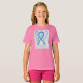 TTTS Blue Awareness Ribbon Angel Custom Shirt (Voorkant volledig)