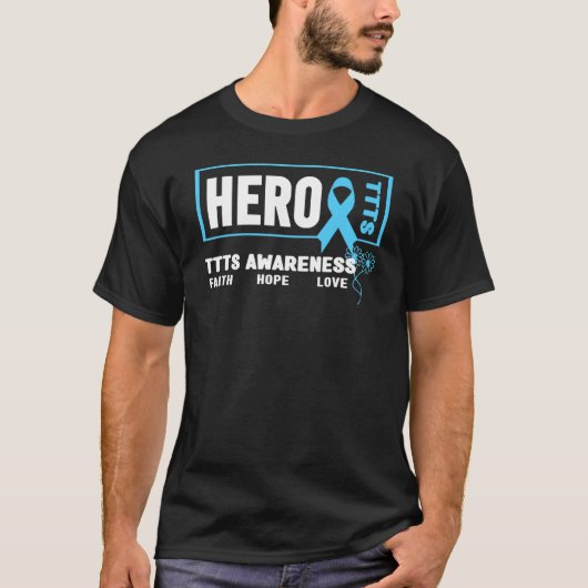 TTTS Hero Twin to Twin Transfusie Syndrome Awar T-shirt (Voorkant)