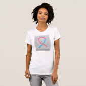 TTTS Roze/Blue Awareness Ribbon Angel Custom Shirt (Voorkant volledig)