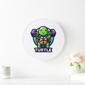 Tturtle hurkt grappig grote klok (Huis)