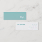 TTYS Networking Minimalistisch Visitekaartje (Voorkant / Achterkant)