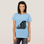 Tu amor está como la montaña rusa, bebé. t-shirt (Voorkant volledig)