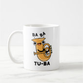 Tu-ba Grappige Tuba Puns Koffiemok (Links)