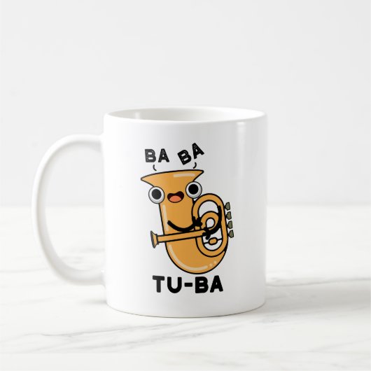 Tu-ba Grappige Tuba Puns Koffiemok (Links)