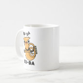 Tu-ba Grappige Tuba Woordspelingen  Koffiemok (Voorkant links)