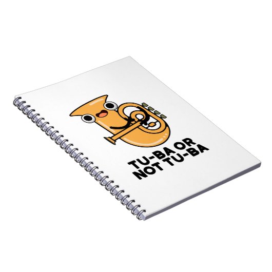 Tu-ba of niet Tu-ba Funny Shakespeare Tuba Pun Notitieboek (Rechterzijde)