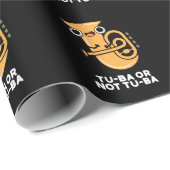 Tu-ba of niet Tu-ba Shakespeare Pun Dark BG Cadeaupapier (Rol Hoek)