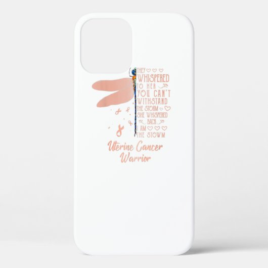 Tu Baarmoederkanker Bewustzijn Libel Lint Kostuum Case-Mate iPhone Case (Achterkant)