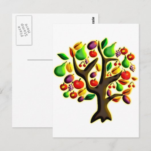 Tu Bishvat Briefkaart (Voorkant / Achterkant)