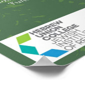 Tu Bishvat - Nieuwjaar van de bomen - in 10 Joods Poster (Hoek)