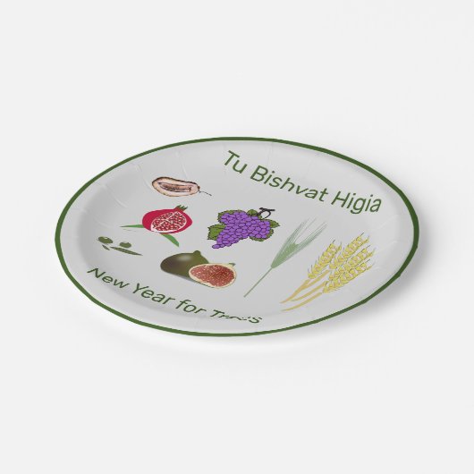 Tu Bishvat Papieren Bordje (Gekanteld)