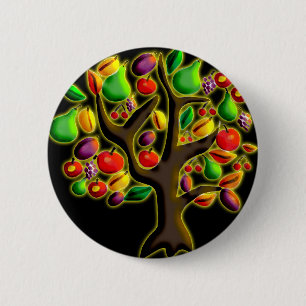Tu Bishvat Ronde Button 5,7 Cm