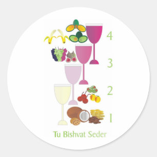 Tu Bishvat Seder Ronde Sticker