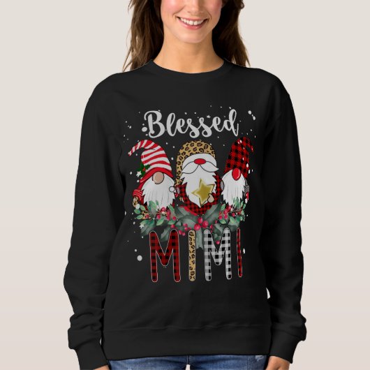 Tu Blessed Mimi Kerstleopard Buffalo Pset Gn Trui (Voorkant)