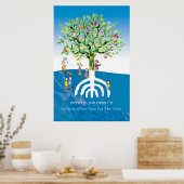 Tu B'shevat Tree Poster (Keuken)