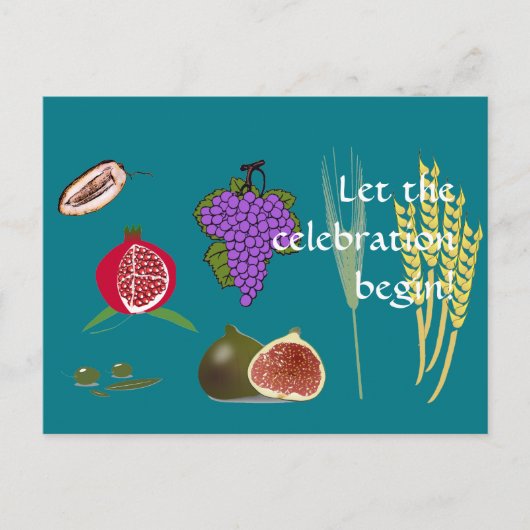 Tu B'Shvat Briefkaart (Voorkant)