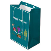 Tu B'Shvat Medium Cadeauzakje (Achterkant Gekanteld)