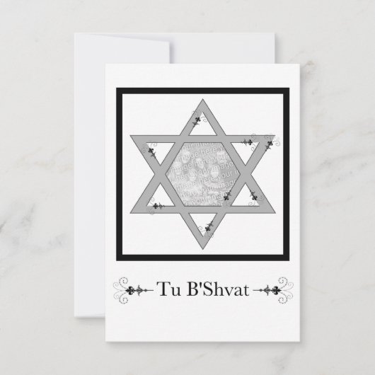 Tu B'Shvat! : ster van david-fotokaart Kaart (Voorkant)