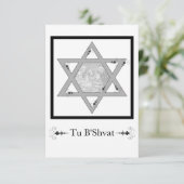 Tu B'Shvat! : ster van david-fotokaart Kaart (Staand voorkant)