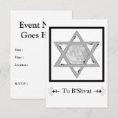 Tu B'Shvat! : ster van david-fotokaart Kaart (Voorkant / Achterkant)