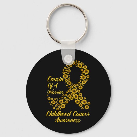 Tu Childhood Cancer Awareness Month Costume Cousin Sleutelhanger (Voorkant)