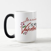 Tú eres mi Valentín personalizada Magische Mok (Links)