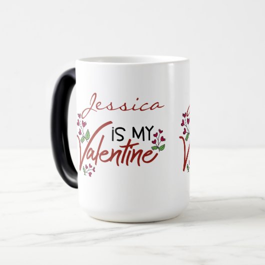 Tú eres mi Valentín personalizada Magische Mok (Voorkant links)