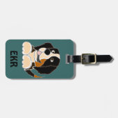 TU- Funny Bernese Mountain Dog Originele Kunst Bagagelabel (Voorkant horizontaal)