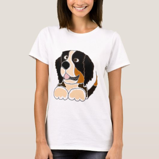 TU- Funny Bernese Mountain Dog Originele Kunst T-shirt (Voorkant)