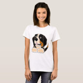 TU- Funny Bernese Mountain Dog Originele Kunst T-shirt (Voorkant volledig)