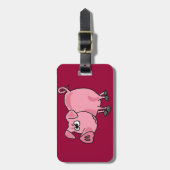 TU- Funny Pink Originele Kunst Bagagelabel (Voorkant verticaal)
