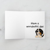 TU - Grappige Berner Sennenhond Originele Kunst Kaart (Binnen)