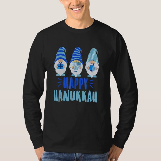 Tu Happy Hanukkah 2020 Gnomeorah Dreidel Costume T-shirt (Voorkant)