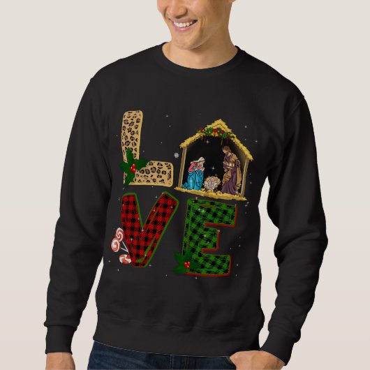 Tu Leopard Pset Kerstmis Costume Christus Trui (Voorkant)