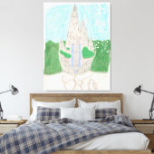 Tu Long Academy (met name_chinese) Canvas Afdruk (Insitu (Slaapkamer))