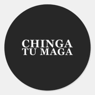Tu Maga Anti Trump Mexicaans Spaans Latijns woord Ronde Sticker