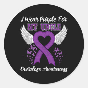 Tu Ondersteuning Overdosis Awareness Maand Kostuum Ronde Sticker