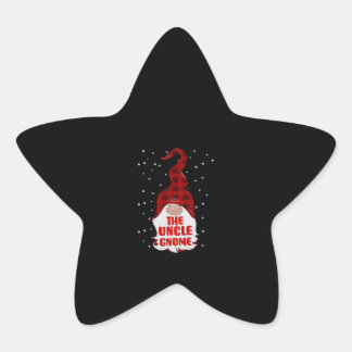 Tu oom Gnome kerstfamilie komt overeen met Gift Re Ster Sticker